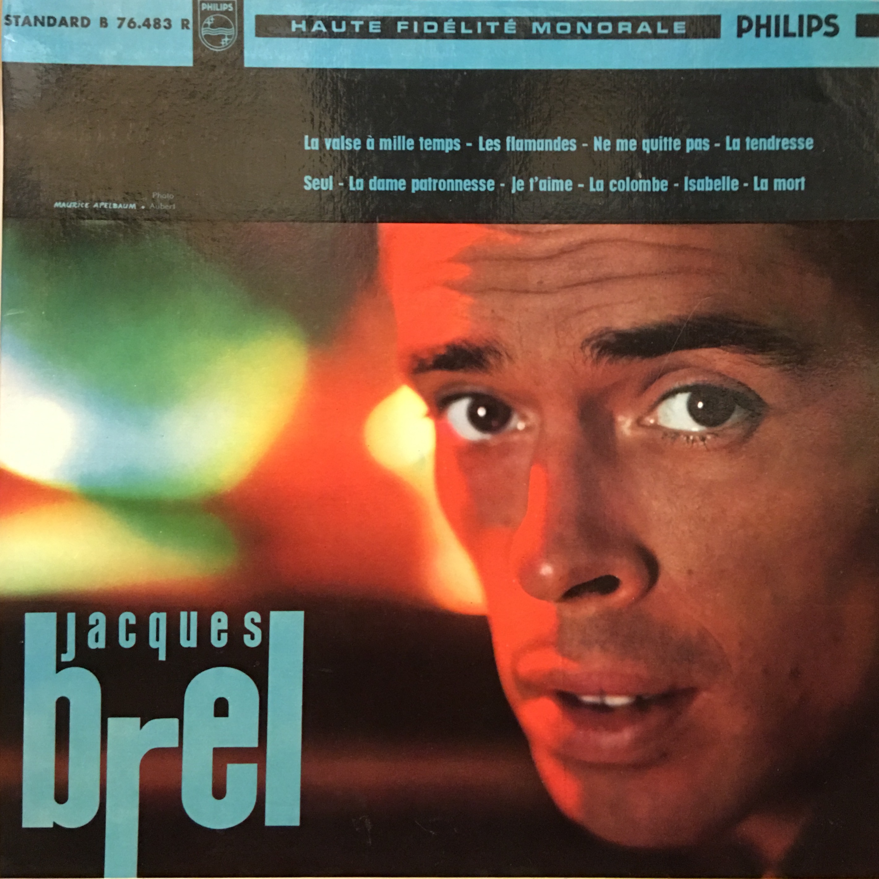 Jacques Brel, La Valse A Mille Temps, Front Cover